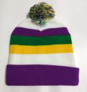 NEW!! White Knit Hat w PGG Stripes