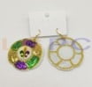 NEW!! King Cake Earrings 2"