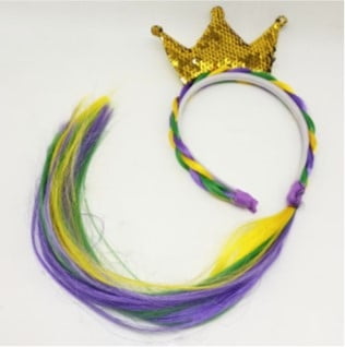 NEW!! Crown Headband w Hair