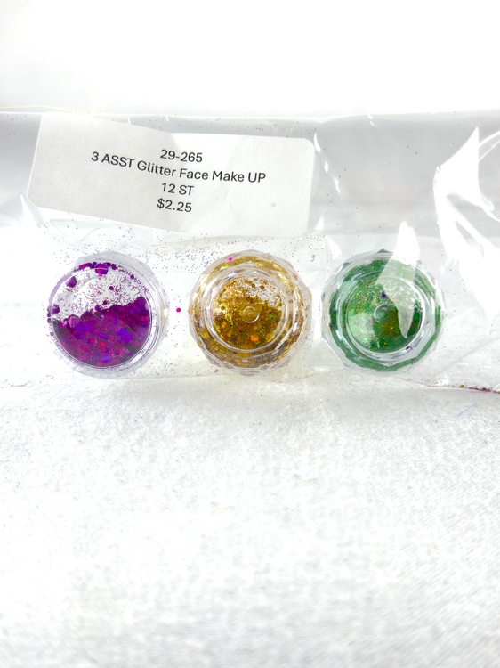 NEW!! 3 Assorted Face Glitter PGG