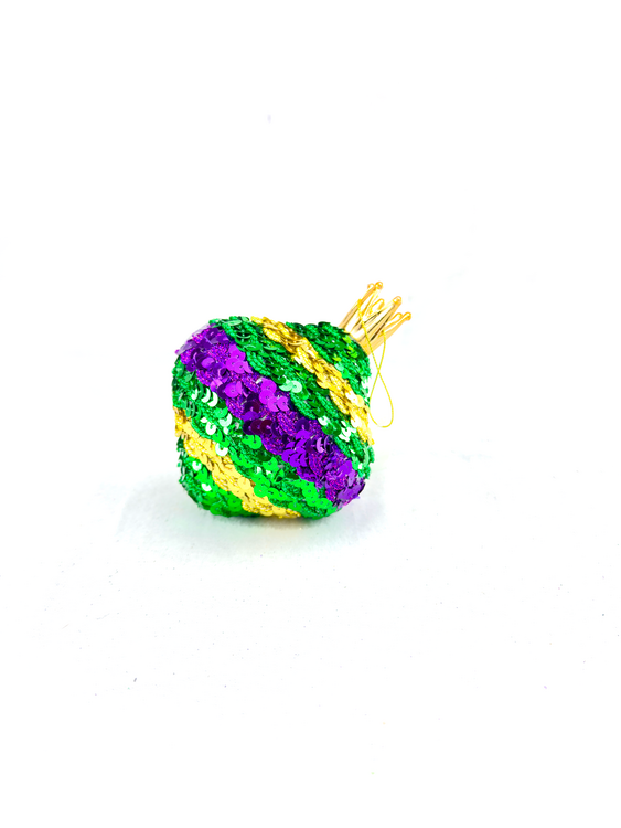 NEW!! Green Sequin Ornament, 4" x 4.75"