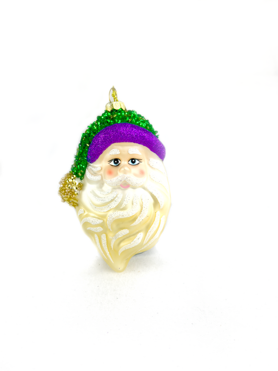 NEW!! Santa Head Ornament 2.75" x 4.75"