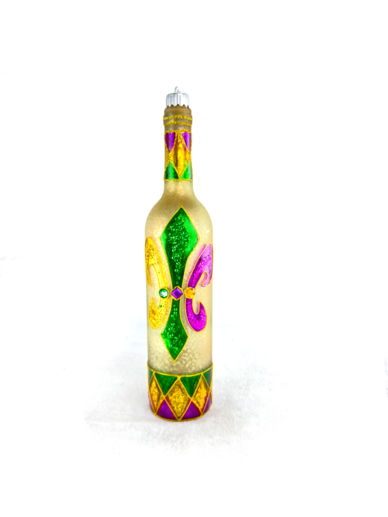 NEW!! Light Up Bottle w FDL Decoration 8"