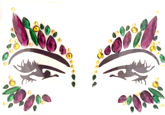 NEW!! Mardi Gras Face Art