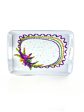 NEW!! Beads and Feathers Tray 100% Melamine 18"