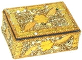 NEW!! ALL Gold Leaves Box 4" x 6" x 2.5"