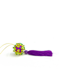 NEW!! Mini Purple Ornament w Tassel 2" x 6.25"