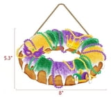 NEW!!! MDF King Cake Ornament/Magnet 8" x