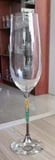 Wine Glass w PGG Crystals in Stem 8"