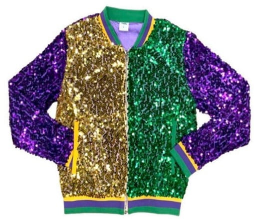 sequin mardi gras jacket